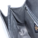 CELINE Hand Bag Leather 2way Black Gold Auth mr2055-23