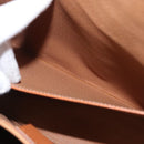 CELINE Macadam Canvas Hand Bag PVC Leather Brown Gold Auth mr2058-24