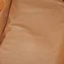 CELINE Macadam Canvas Boston Bag PVC Leather Brown Gold Auth mr2062-11