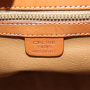 CELINE Macadam Canvas Boston Bag PVC Leather Brown Gold Auth mr2062-20