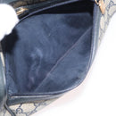 GUCCI GG Supreme Sherry Line Shoulder Bag PVC Navy Gold 120 02 004 Auth mr2064-21