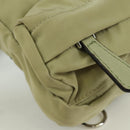 FENDI Fendines Umhängetasche Nylon Grün Silber Auth mr2067V-15