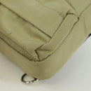FENDI Fendines Umhängetasche Nylon Grün Silber Auth mr2067V-16