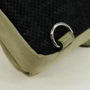 FENDI Fendines Umhängetasche Nylon Grün Silber Auth mr2067V-17