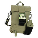 FENDI Fendines Umhängetasche Nylon Grün Silber Auth mr2067V-1