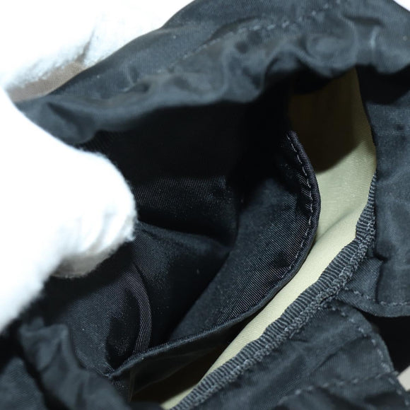 FENDI Fendines Umhängetasche Nylon Grün Silber Auth mr2067V