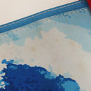 CHANEL Surfline Tote Bag Canvas Blue White Red CC Auth mr2068V-21