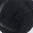 Christian Dior Boston Bag Suede Navy Silver Auth mr2069-14