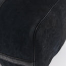 Christian Dior Boston Bag Suede Navy Silver Auth mr2069-16