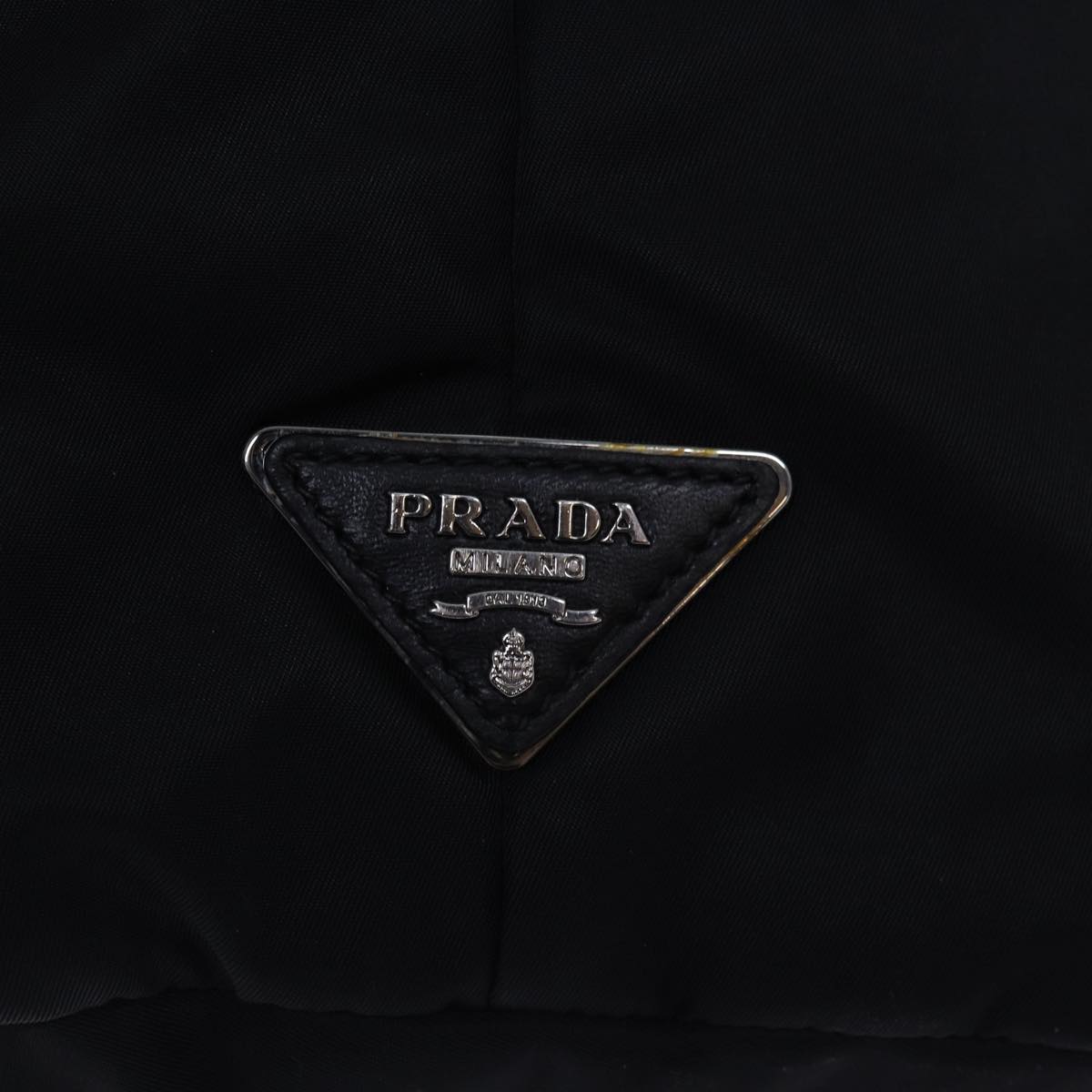 PRADA Hand Bag Nylon 2way Black Auth mr207