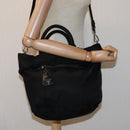 PRADA Hand Bag Nylon 2way Black Auth mr207-26