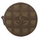 CHANEL New Travel Line Pouch Nylon Beige CC Auth mr2071-13