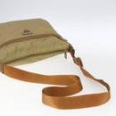 PRADA Shoulder Bag Nylon Beige Silver Auth mr2076-7