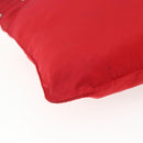 PRADA Shoulder Bag Nylon Red Silver Auth mr2077-17