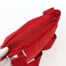 PRADA Shoulder Bag Nylon Red Silver Auth mr2077-6