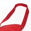 PRADA Shoulder Bag Nylon Red Silver Auth mr2077-14