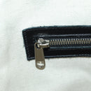 GUCCI GG Emboss Hand Bag PVC Black Gold Auth mr2079V-20