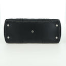 GUCCI GG Emboss Hand Bag PVC Black Gold Auth mr2079V-9