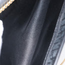 Christian Dior Trotter Canvas Chain Shoulder Bag Black Gold Auth mr2080-17