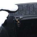 Christian Dior Trotter Canvas Chain Shoulder Bag Black Gold Auth mr2080-20