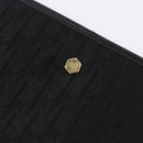 Christian Dior Trotter Canvas Chain Shoulder Bag Black Gold Auth mr2080-23
