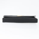 Christian Dior Trotter Canvas Chain Shoulder Bag Black Gold Auth mr2080-9