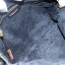 BOTTEGA VENETA INTRECCIATO Hand Bag Leather Black Gold Auth mr2087-10
