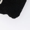 BALENCIAGA Clutch Bag knitted Fabrics Black Silver Auth mr2097-15