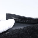 BALENCIAGA Clutch Bag knitted Fabrics Black Silver Auth mr2097-12