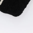 BALENCIAGA Clutch Bag knitted Fabrics Black Silver Auth mr2097-7