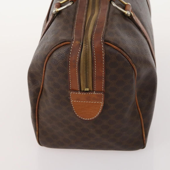 CELINE Macadam Canvas Hand Bag PVC Leather 4 Set Brown Auth mr2100