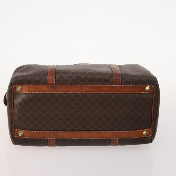 CELINE Macadam Canvas Hand Bag PVC Leather 4 Set Brown Auth mr2100