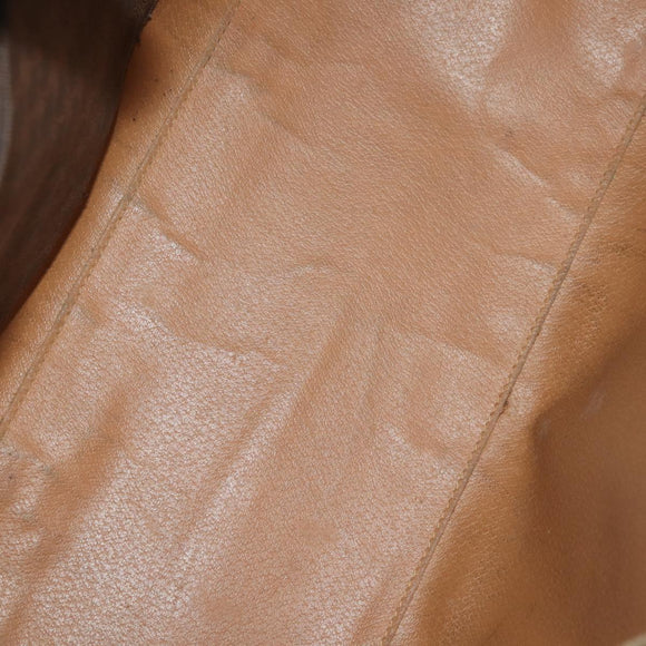 CELINE Macadam Canvas Hand Bag PVC Leather 4 Set Brown Auth mr2100