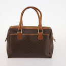 CELINE Macadam Canvas Hand Bag PVC Leather 4 Set Brown Auth mr2100-16