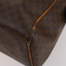 CELINE Macadam Canvas Hand Bag PVC Leather 4 Set Brown Auth mr2100-20