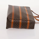 CELINE Macadam Canvas Hand Bag PVC Leather 4 Set Brown Auth mr2100-24