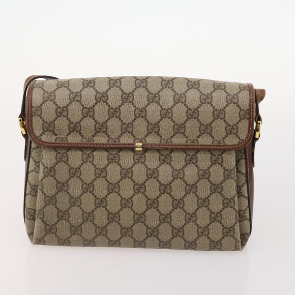 GUCCI GG Canvas Micro GG Supreme Bag PVC 4 Set Beige Brown black Auth mr2102