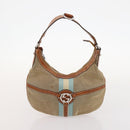GUCCI GG Canvas Micro GG Supreme Bag PVC 4 Set Beige Brown black Auth mr2102-22