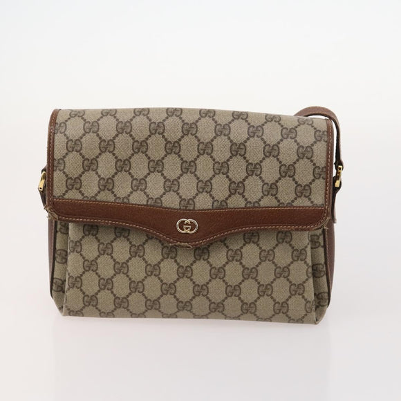GUCCI GG Canvas Micro GG Supreme Bag PVC 4 Set Beige Brown black Auth mr2102