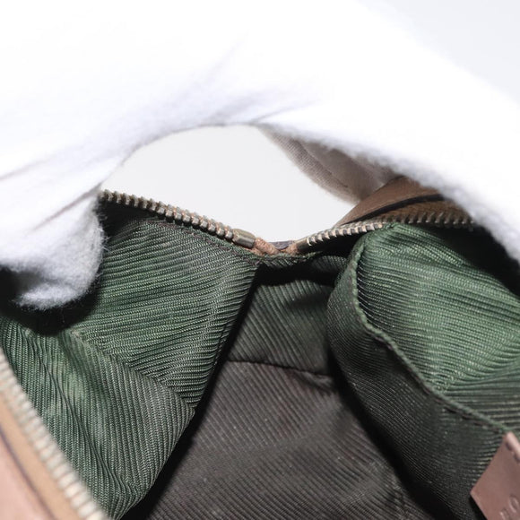 GUCCI GG Canvas Sherry Line Pouch Beige Gold 256636 Auth mr2104