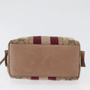 GUCCI GG Canvas Sherry Line Pouch Beige Gold 256636 Auth mr2104-6