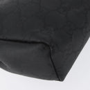 GUCCI GG Canvas Clutch Bag Nylon Black Silver 014 1126 Auth mr2106-10