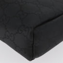 GUCCI GG Canvas Clutch Bag Nylon Black Silver 014 1126 Auth mr2106-11