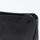 GUCCI GG Canvas Clutch Bag Nylon Black Silver 014 1126 Auth mr2106-12