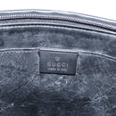 GUCCI GG Canvas Clutch Bag Nylon Black Silver 014 1126 Auth mr2106-13