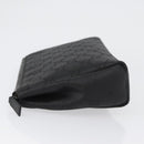 GUCCI GG Canvas Clutch Bag Nylon Black Silver 014 1126 Auth mr2106-5