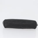 GUCCI GG Canvas Clutch Bag Nylon Black Silver 014 1126 Auth mr2106-7