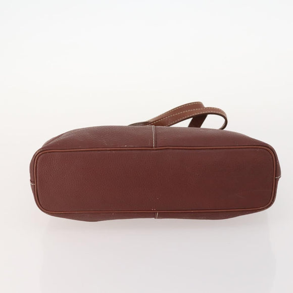 BURBERRY Nova Check Blue Label Bag Leather Nylon 5 Set Blue Brown Auth mr2107