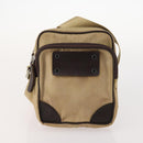 BURBERRY Nova Check Blue Label Bag Leather Nylon 5 Set Blue Brown Auth mr2107-22
