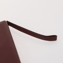 CARTIER Must Line Clutch Bag Leather 5 Set Bordeaux Gold Auth mr2109-10